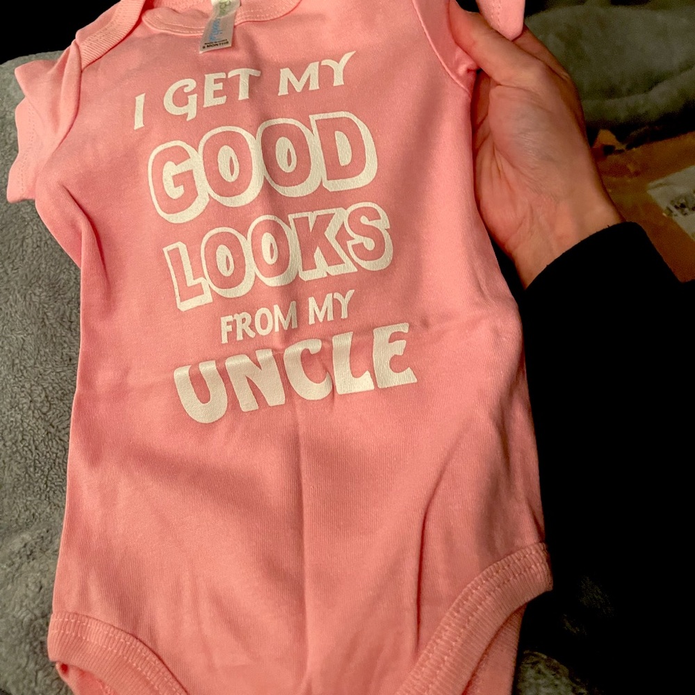 6 mo. Pink Onesie